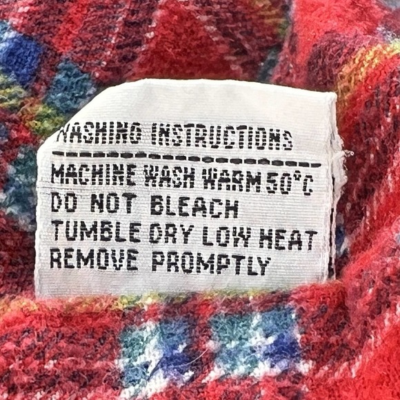 Jeremiah Whipp Womens Blue Denim Collared Pockets Plaid Lined Trucker Jacket S - Picture 11 of 11